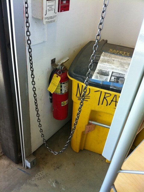 fire extinguisher obstacle